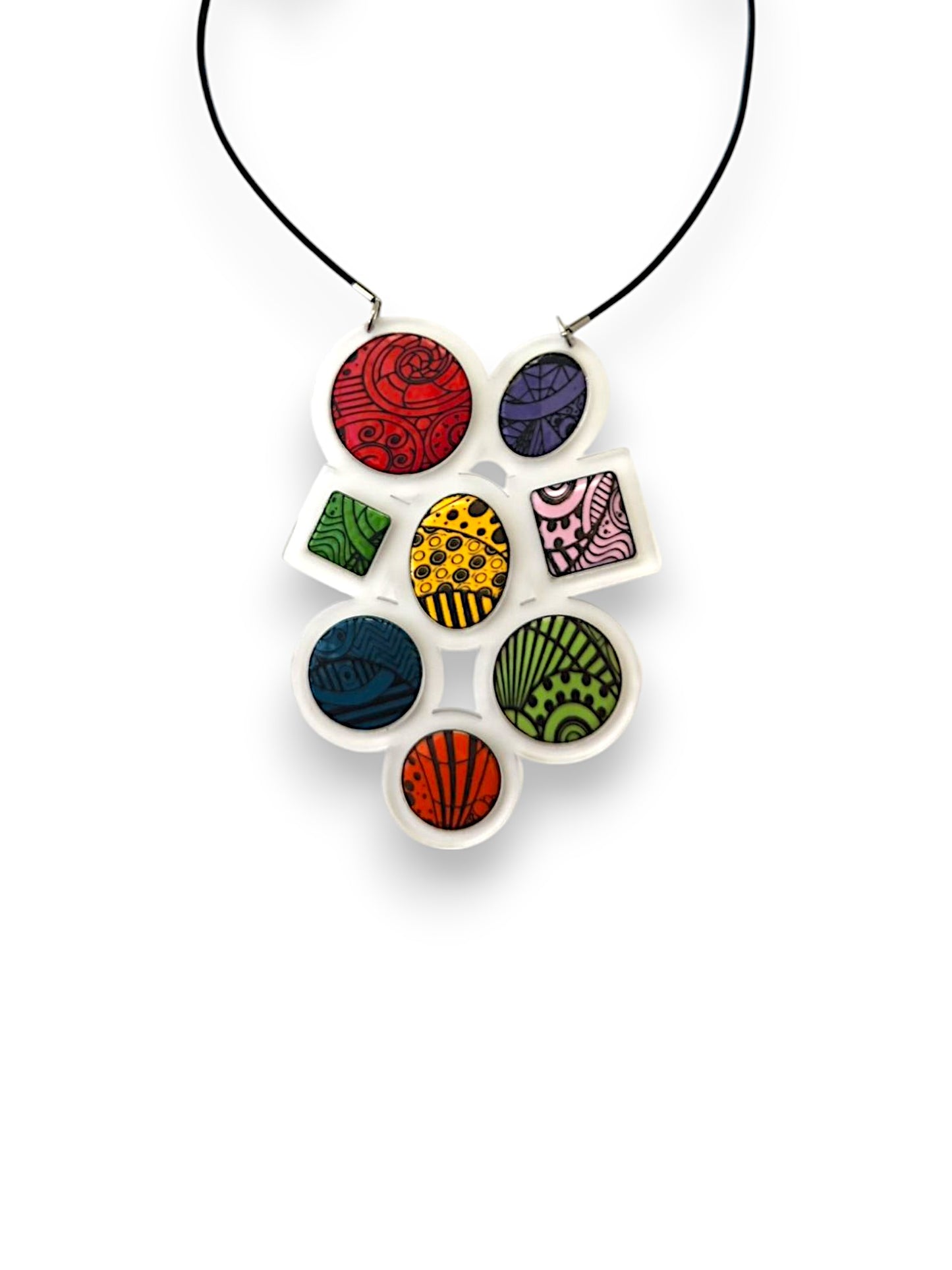 Lucite & Enamel Necklace II