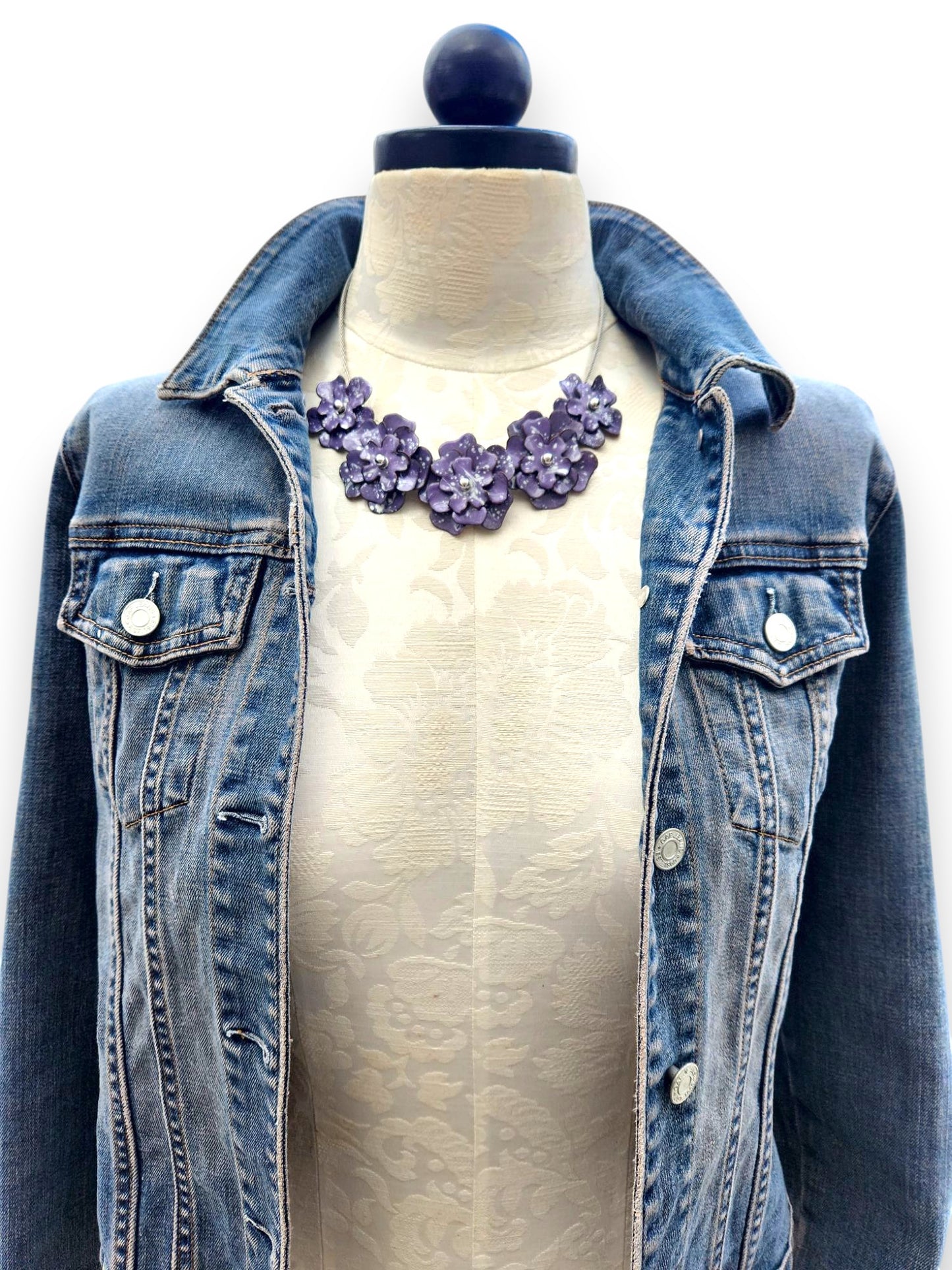 Purple Blossom Necklace