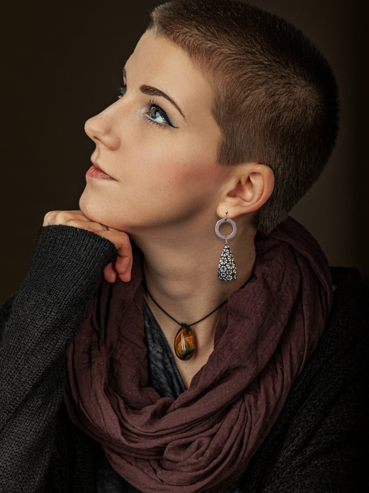 Modern Geometric Drop Earrings III