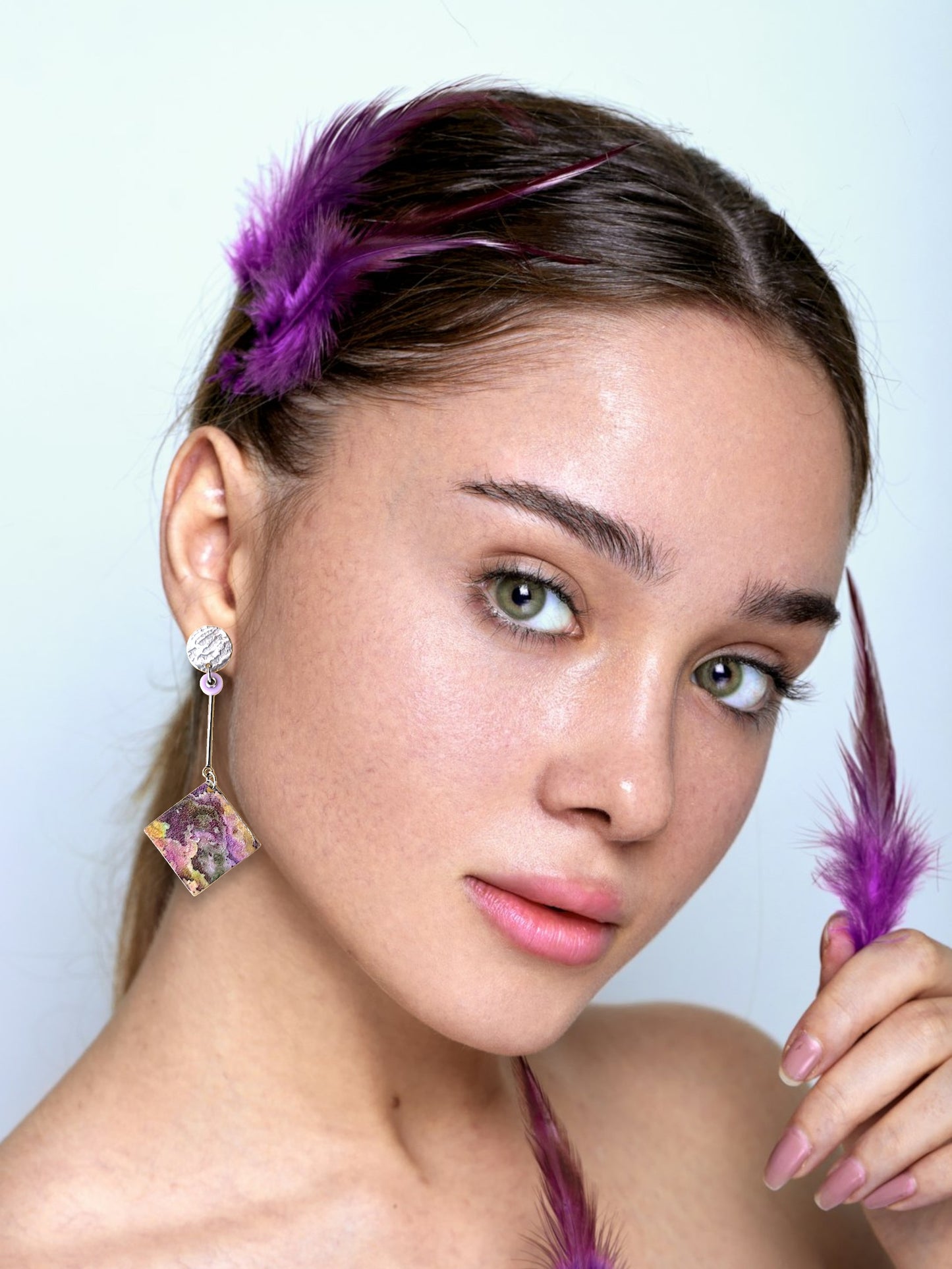 Decal Doodle Drop Earrings