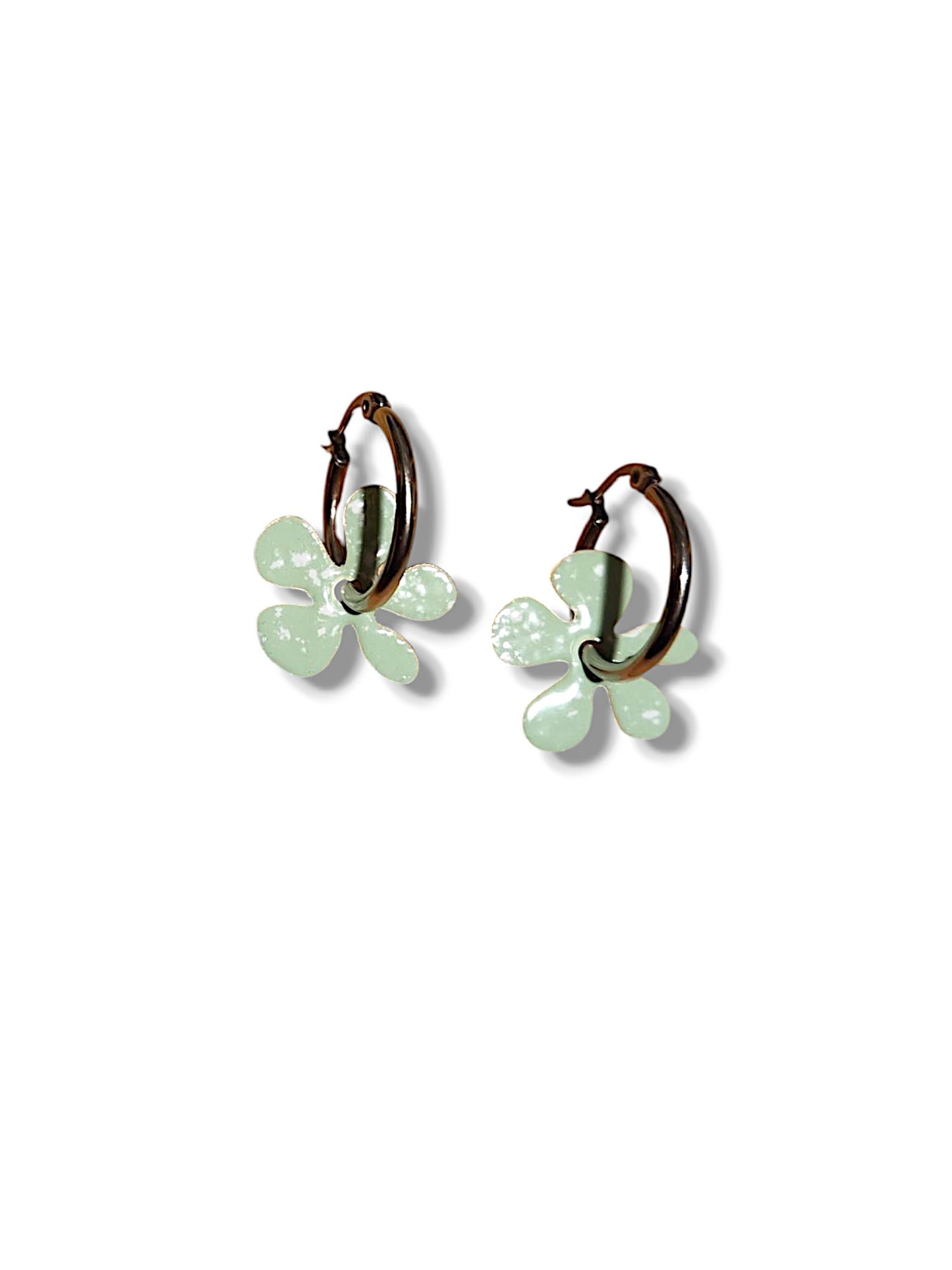 Sage Green Blossom Earrings