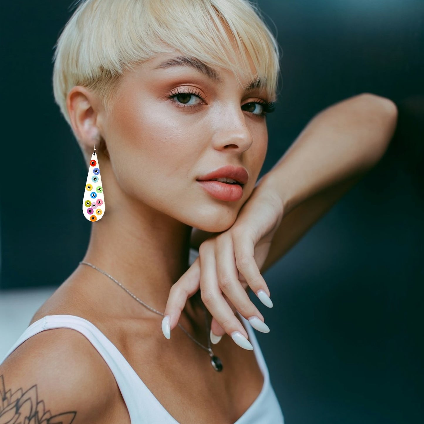 Confetti Teardrop Earrings