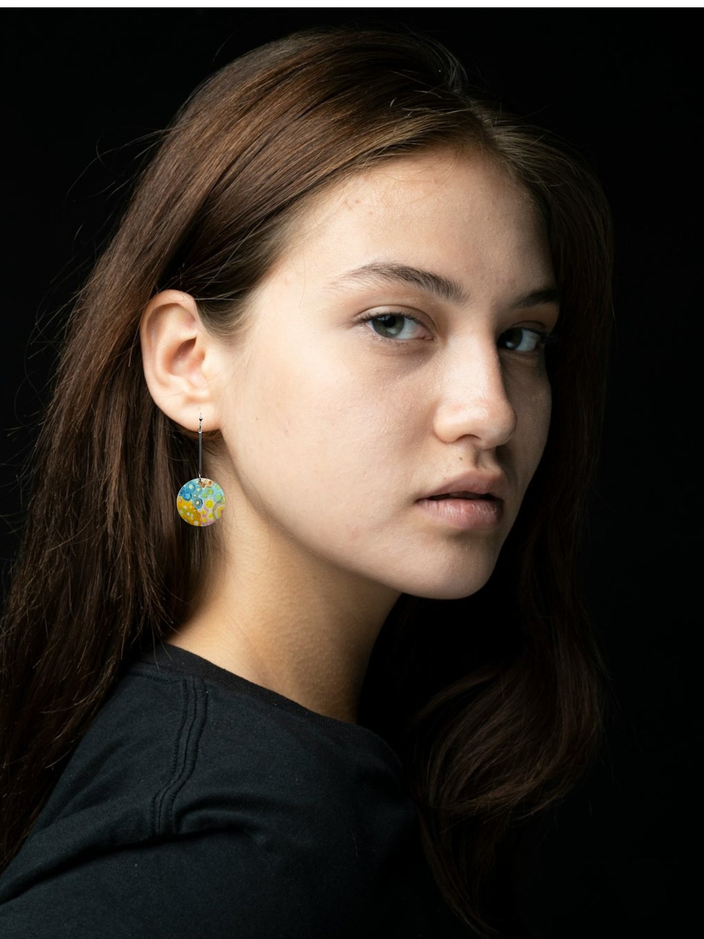 Bubbles Decal Earrings