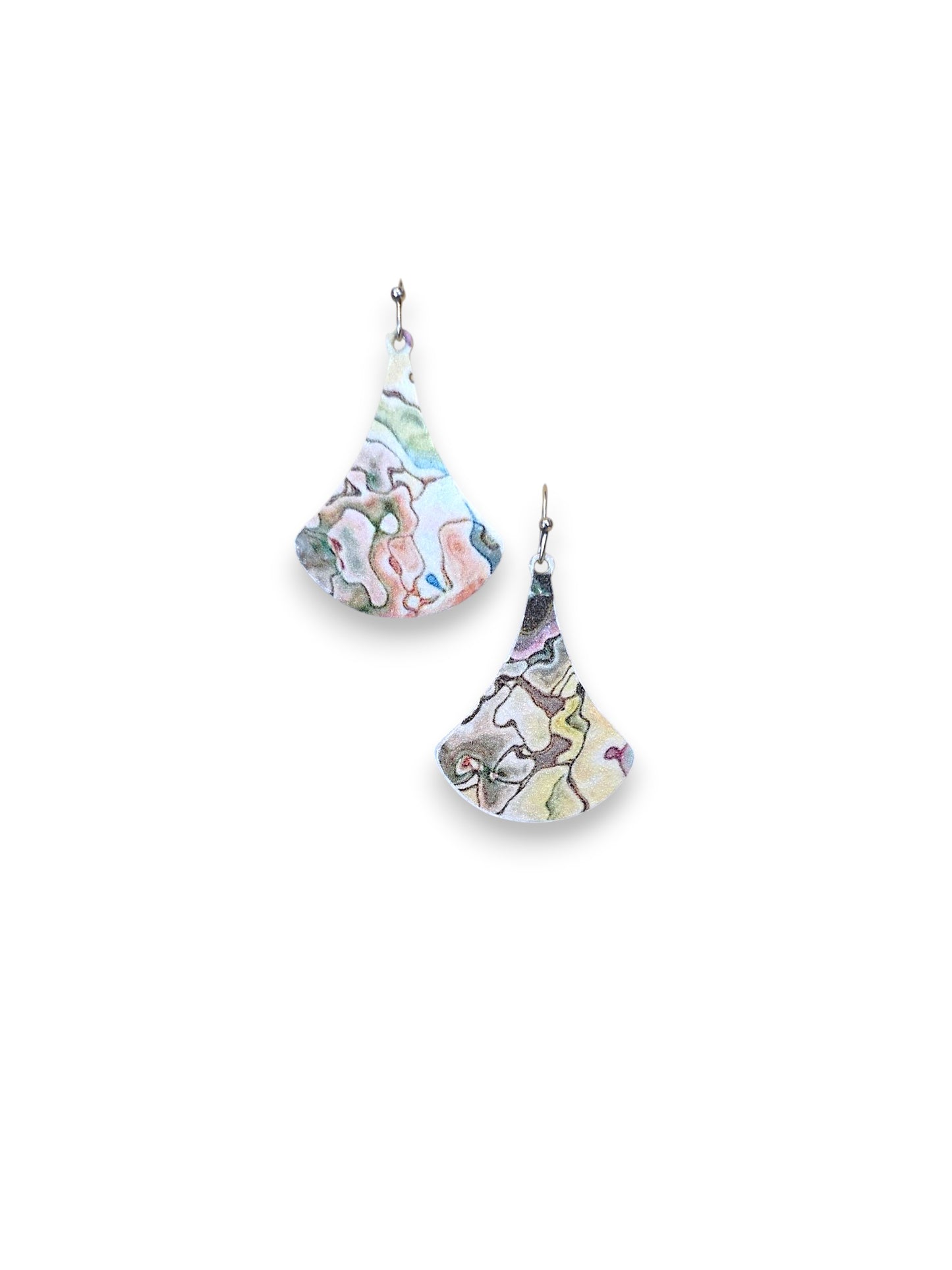 Earth’s Echo Decal Earrings II