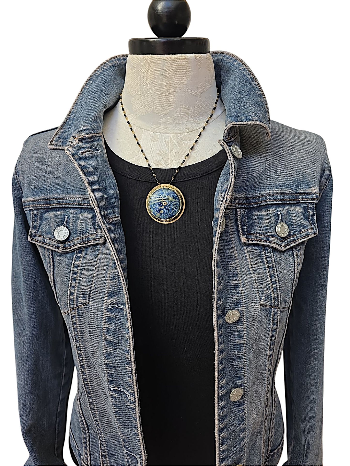 Blue LUXE Single Necklace