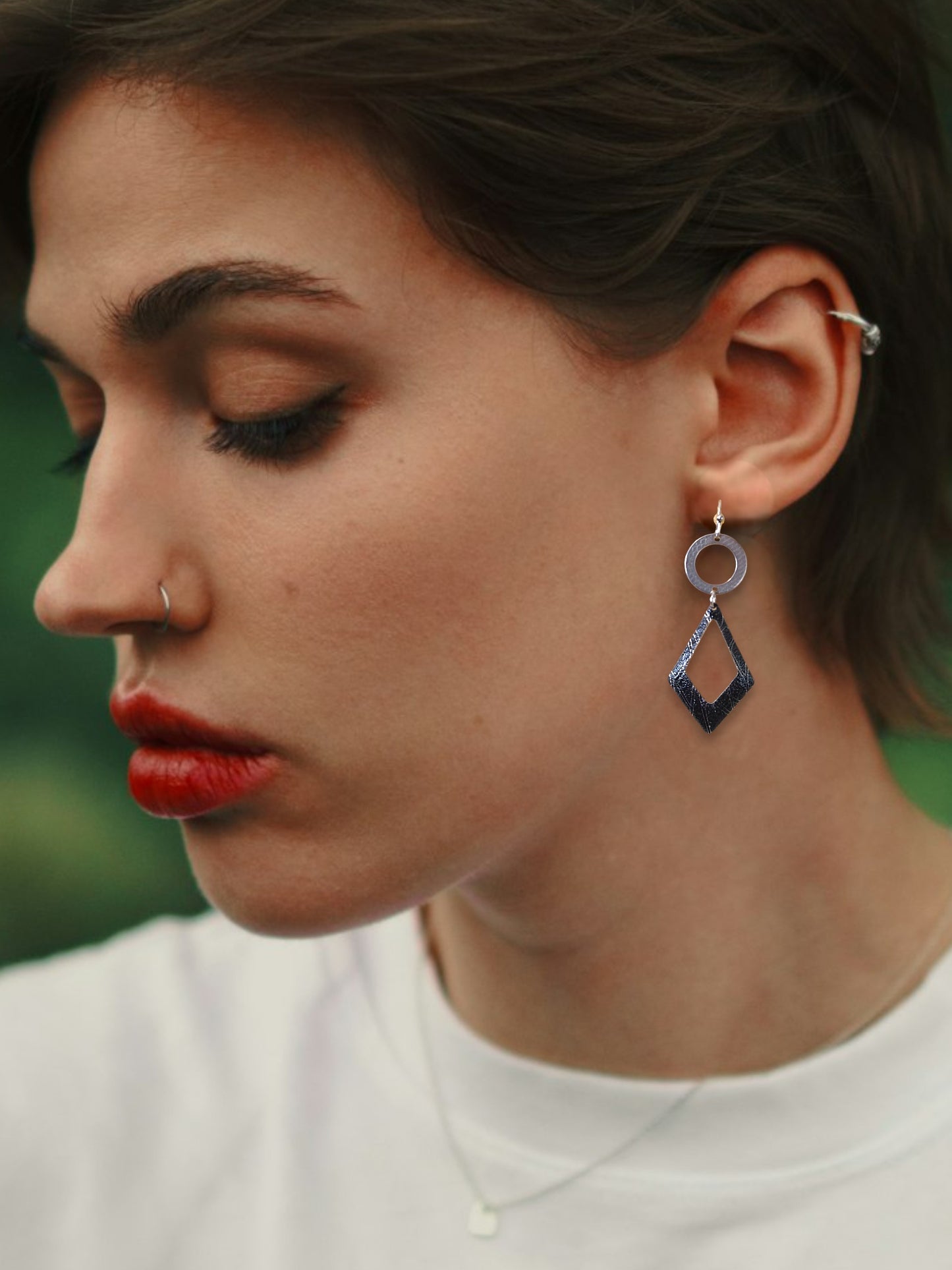 Geometric Edge Earrings