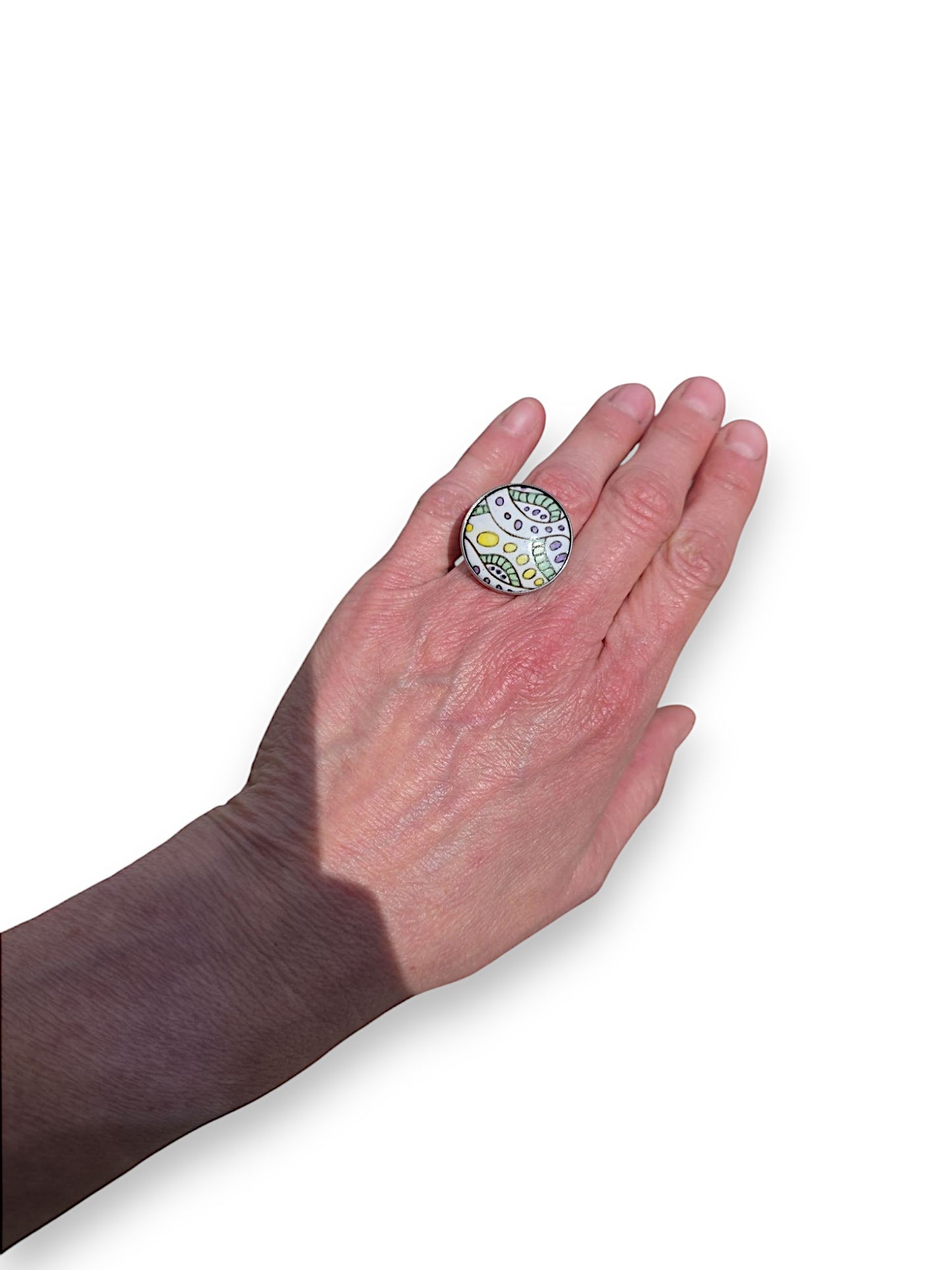 Large Doodle Mason Stain Ring