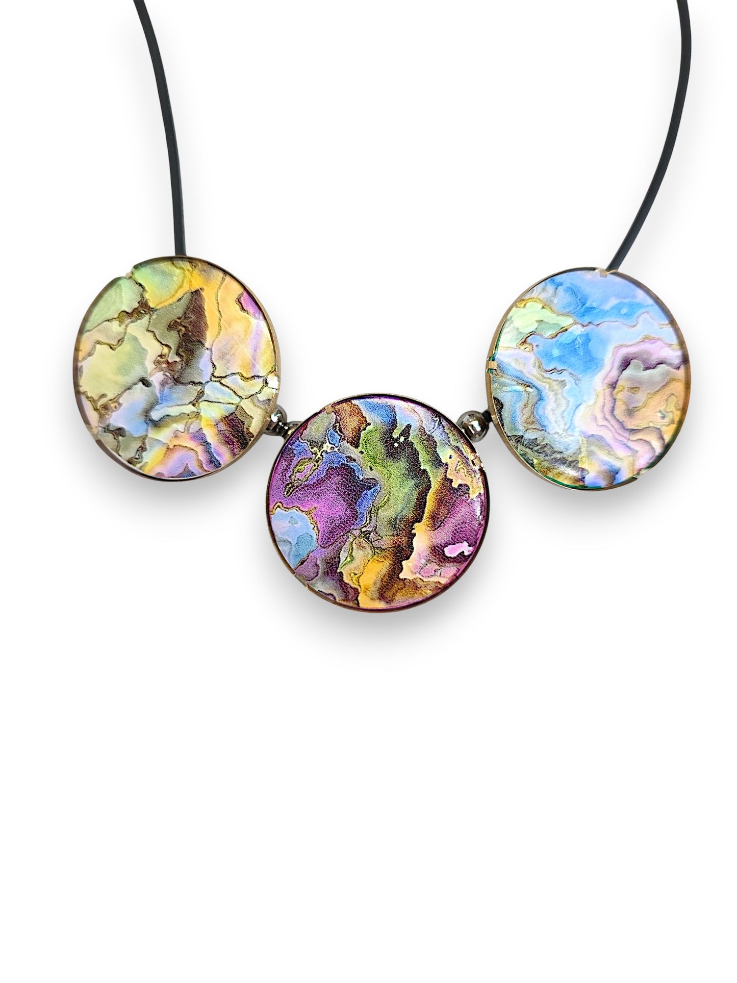 Circular Doodle Decal Necklace V