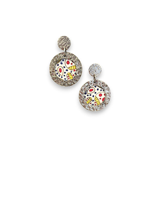 Vibrant Mason Stain Earrings