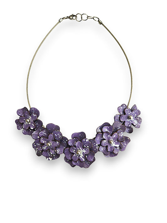 Purple Blossom Necklace