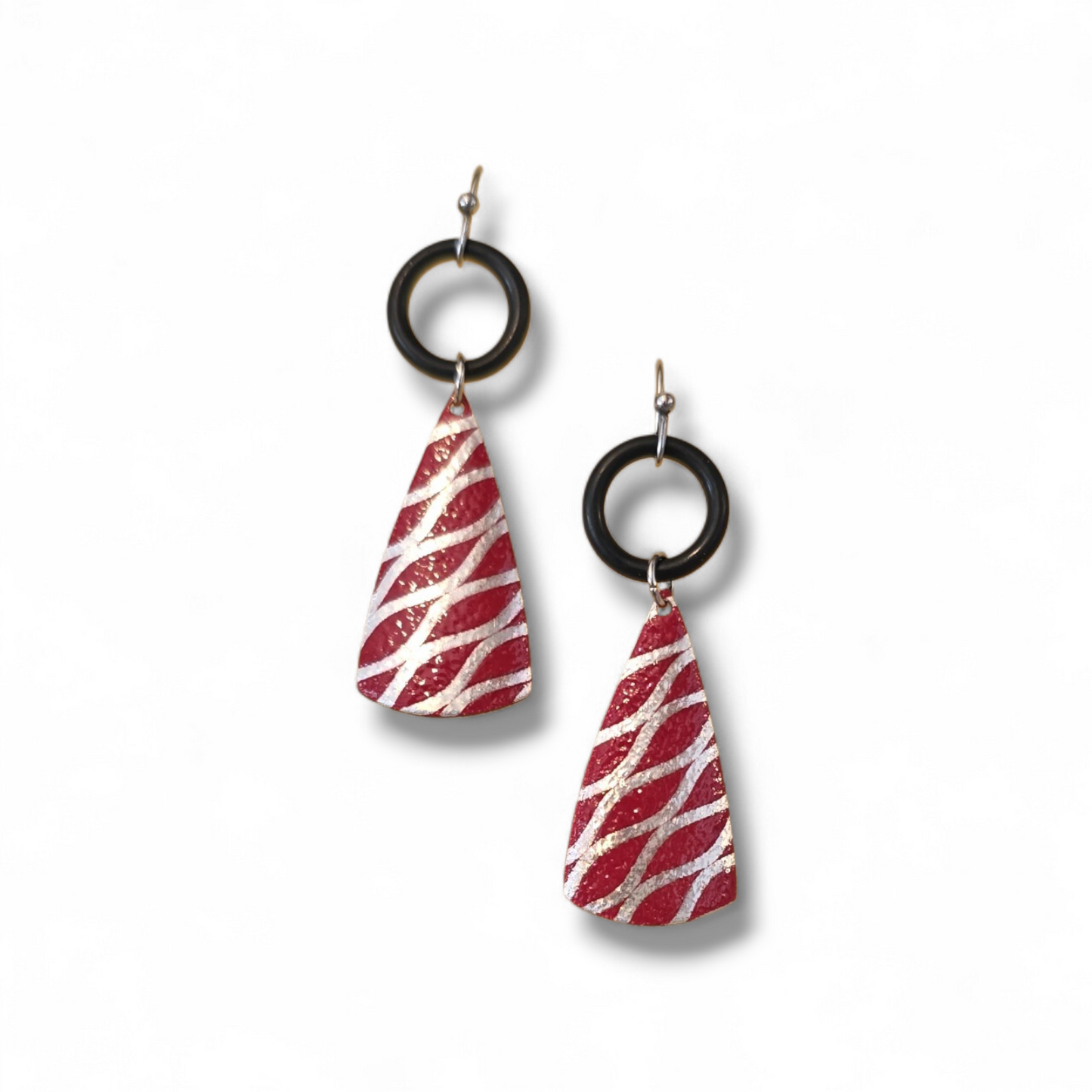 Crimson Tide Laser-Engraved Earrings