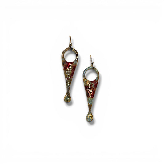 Artifacts Geometric Teardrop Earrings