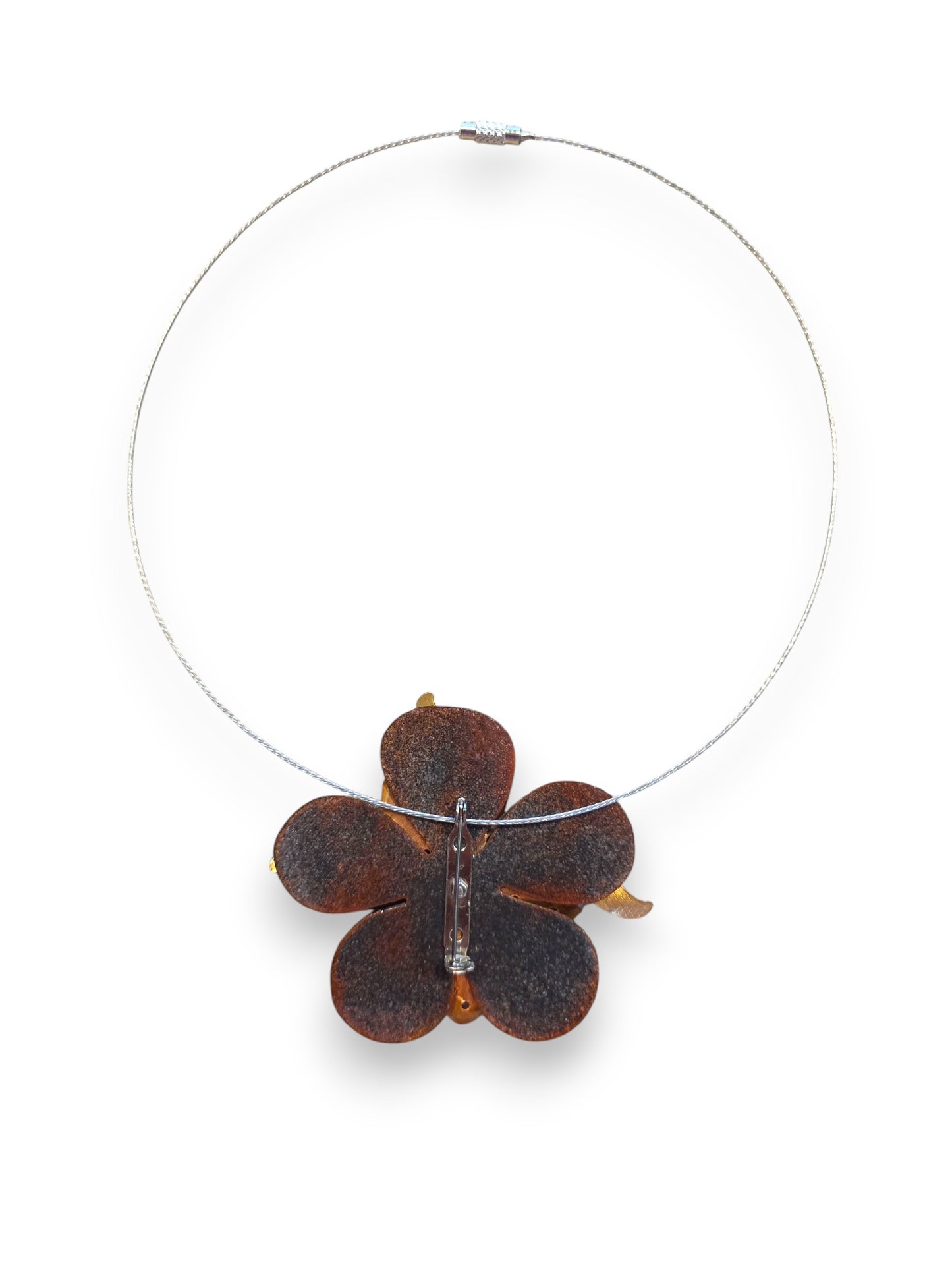 Fleur Green, Purple & Gold Necklace