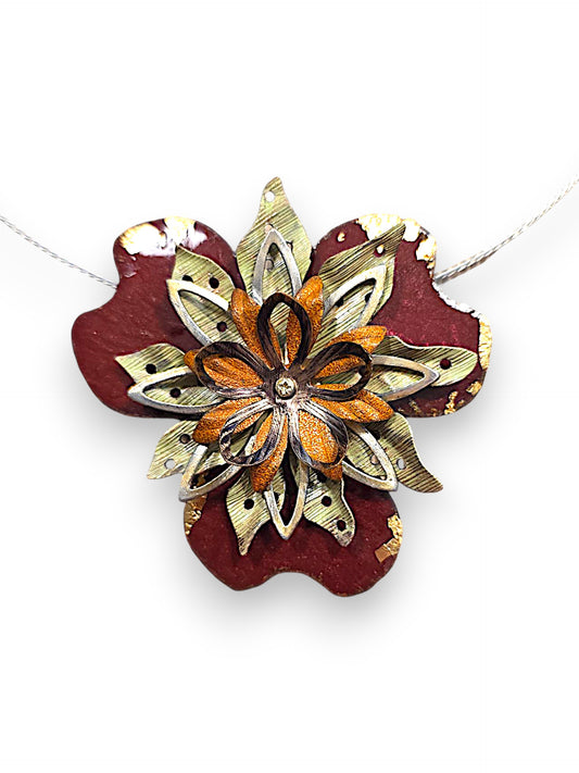 Fleur Oranges Necklace