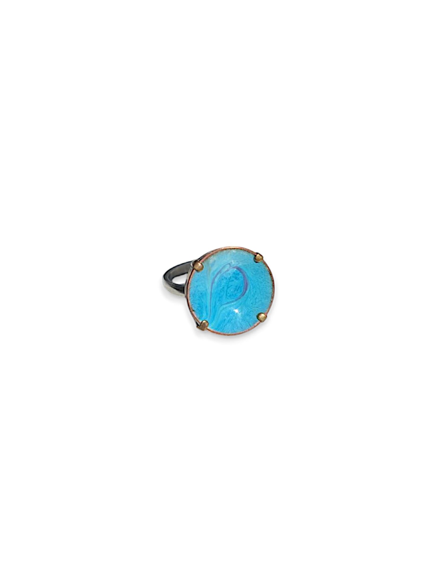 Classic Bright Blue Ring