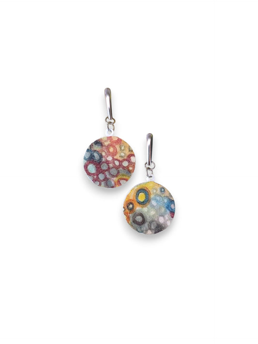 Watercolor Decal Earrings III