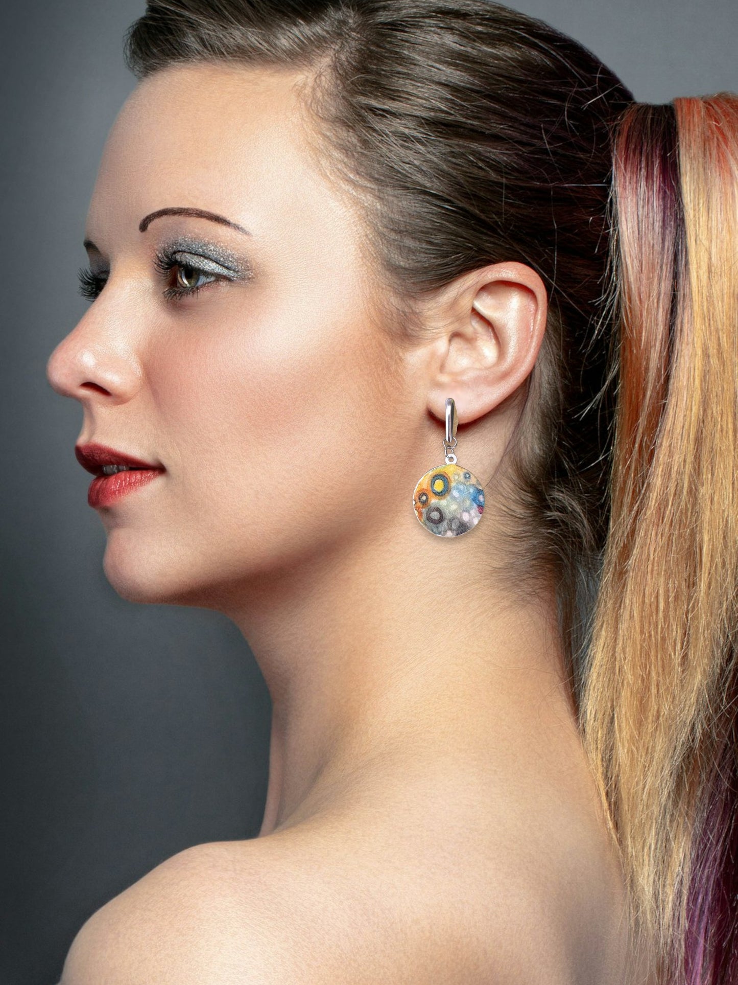 Watercolor Decal Earrings III