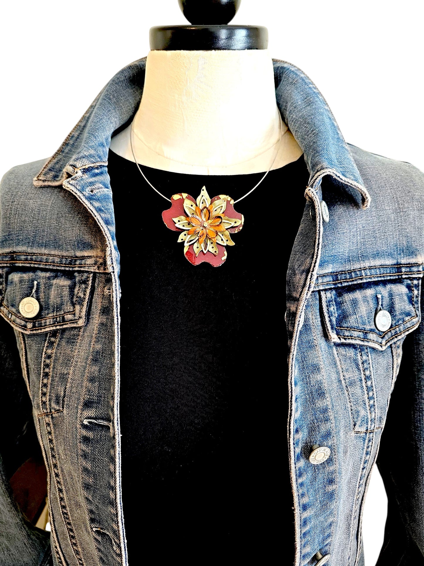 Fleur Oranges Necklace
