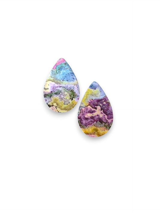 Decal Doodle Stud Earrings