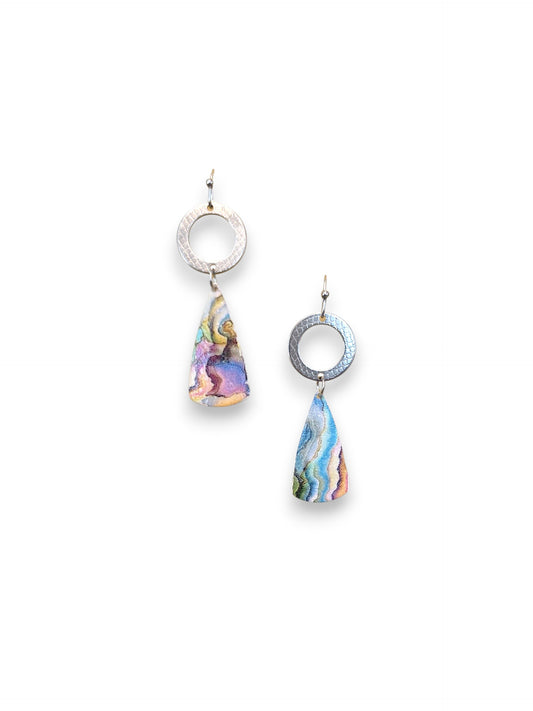 Watercolor Decal Earrings II