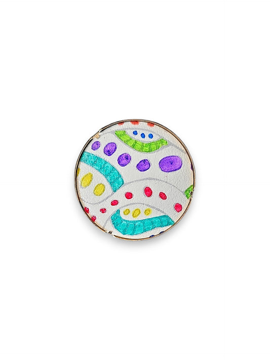 Kaleidoscope Doodles Statement Ring