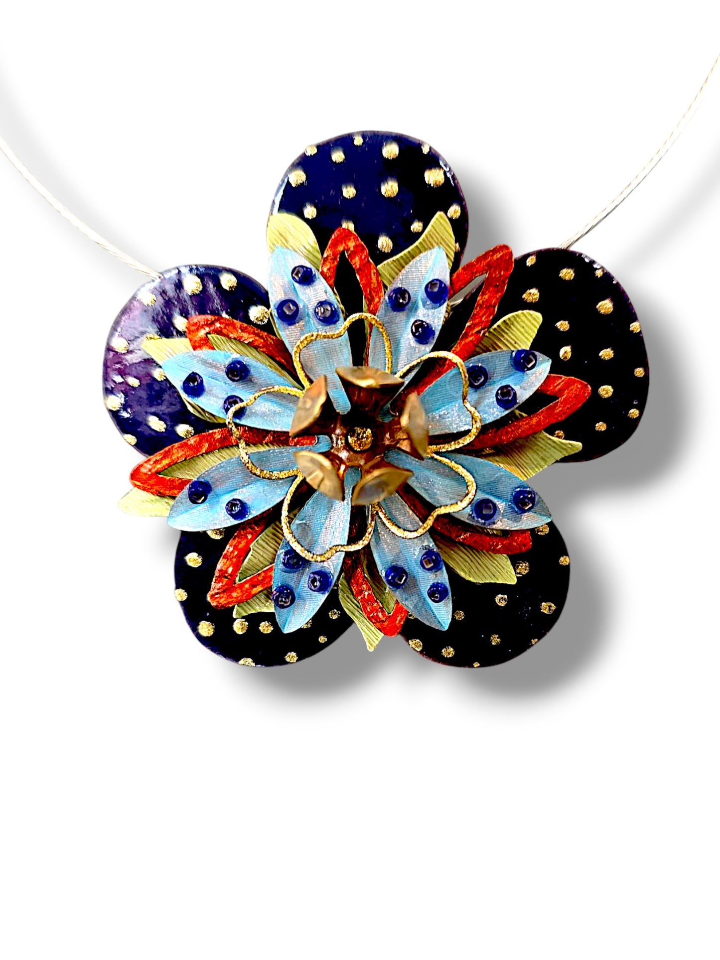 Fleur Polka Dot Necklace