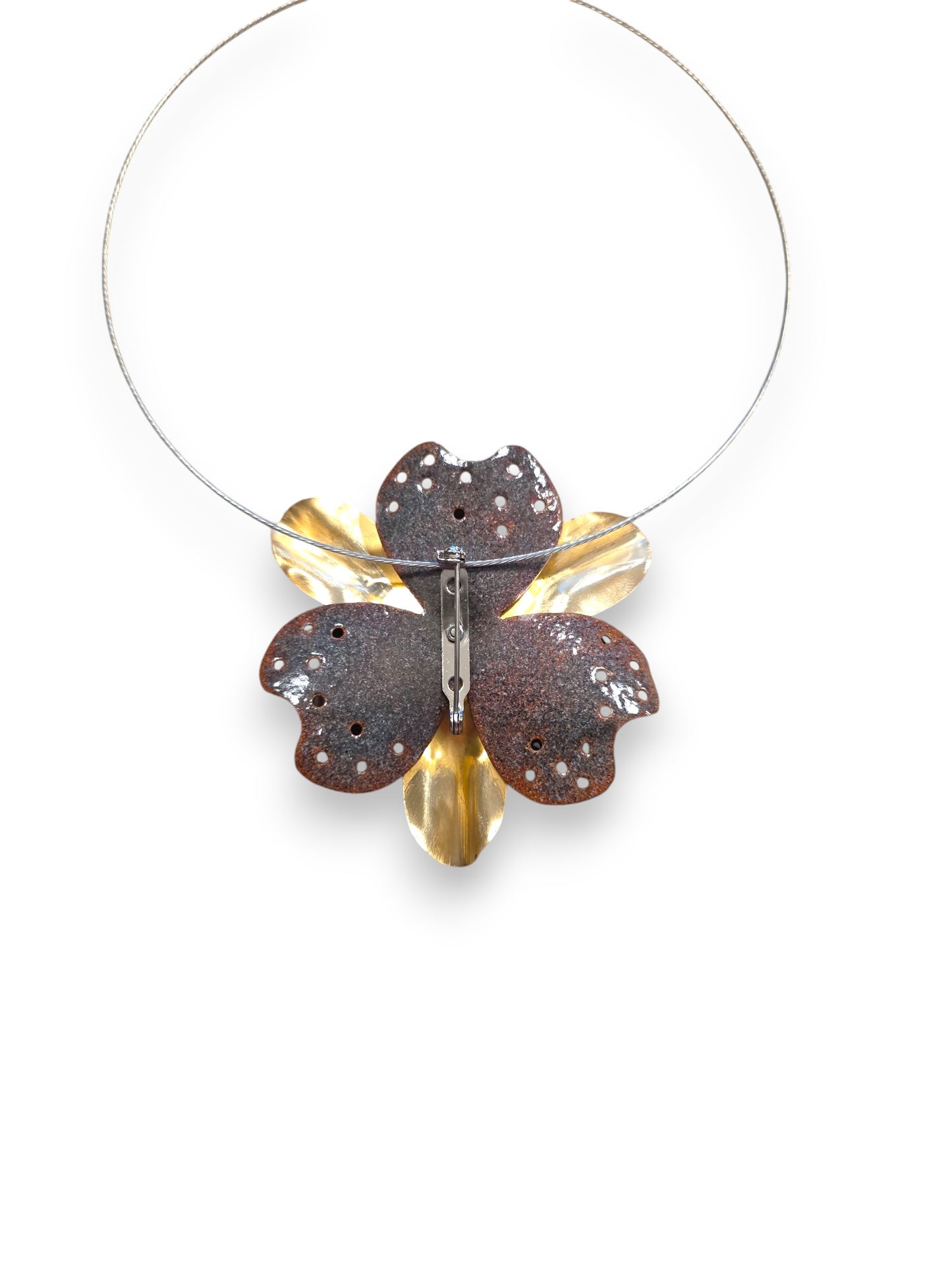 Fleur Lime & Blue Necklace