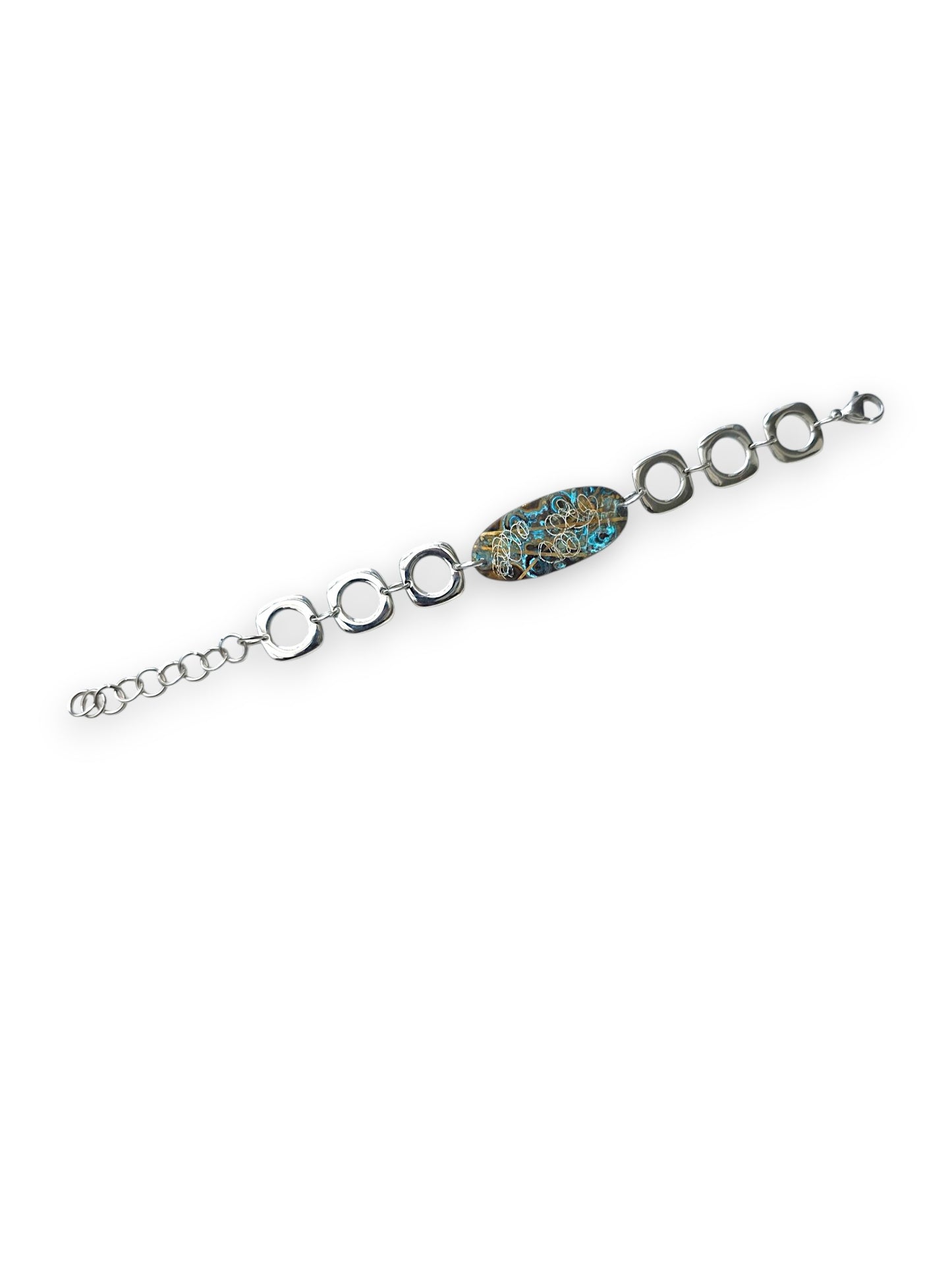 Petite Relics Patinated Oval Bracelet