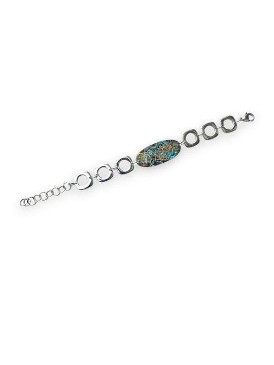 Petite Relics Patinated Oval Bracelet