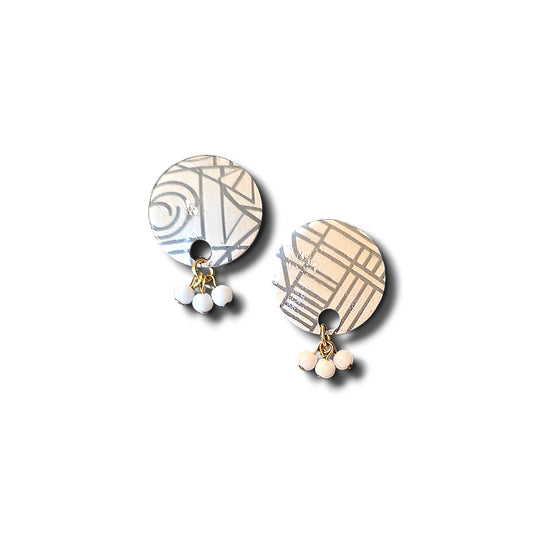 Geo-Luxe Drop Studs