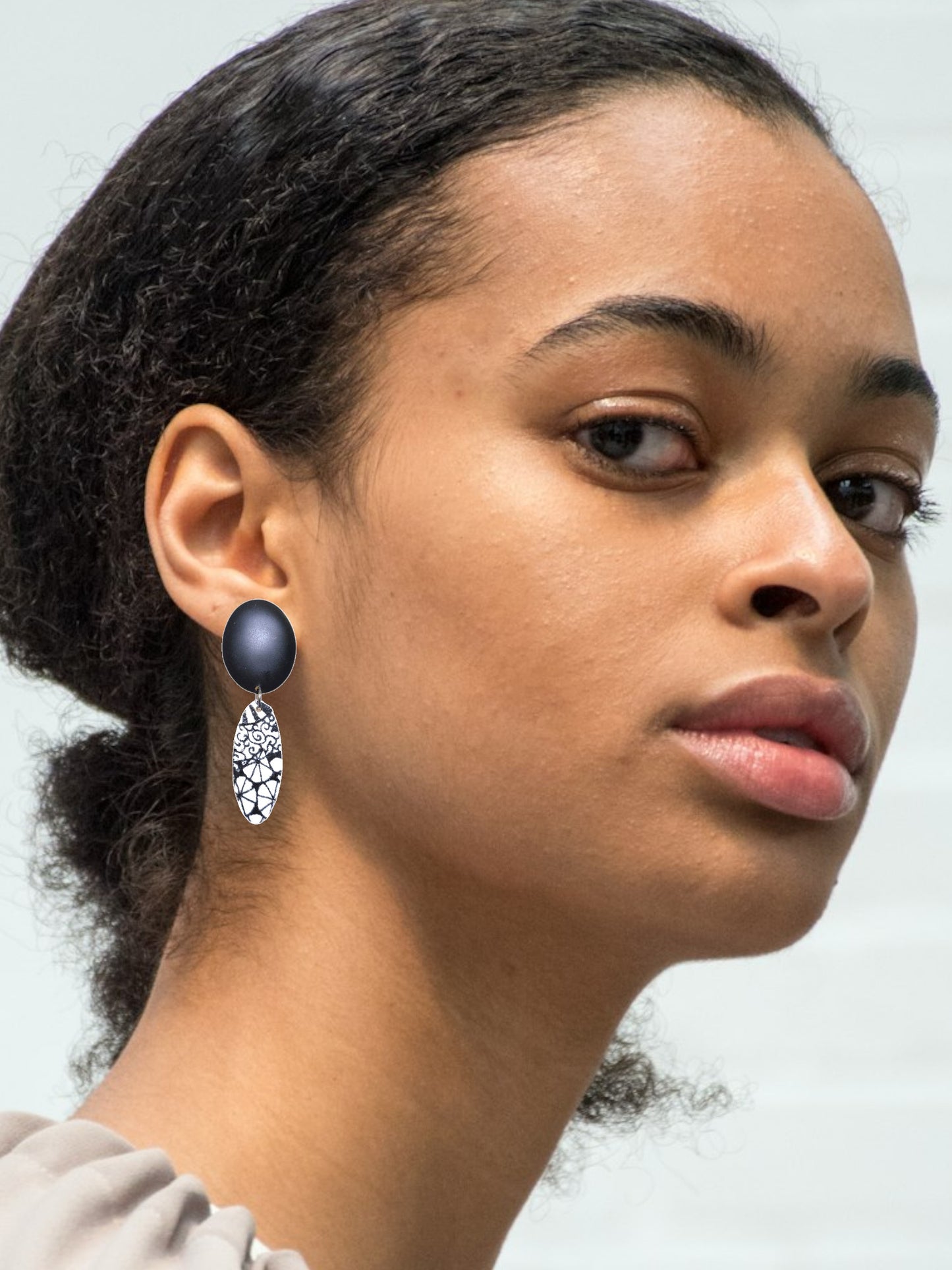 B&W Graphic Earrings