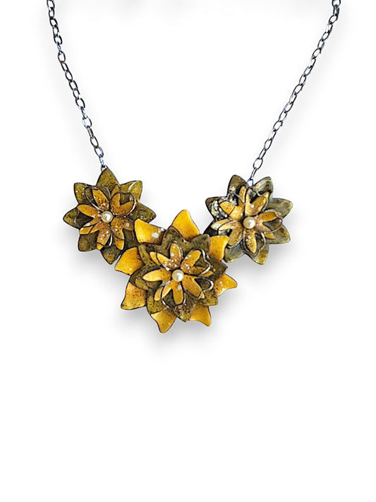 Yellow 3-Way Blossom Necklace
